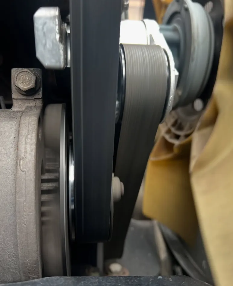 image of truck maintenance for a trucking company